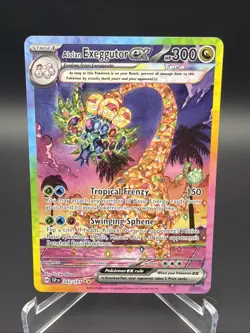 Pokemon TCG Alolan Exeggutor EX 242/191 SV08 SIR Full Art Holo Dragon 300 HP - Image 1