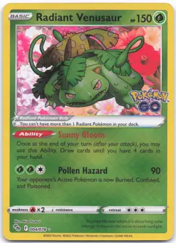 Pokemon GO #004/078 Radiant Venusaur - Image 1
