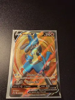 Lucario V SWSH213 Holo Promo Sword & Shield Promo Pokemon Near Mint - Image 1