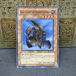 Yugioh Gear Golem The Moving Fortress DR2-EN130 Super Rare NM - Image 1