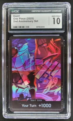 2025 ONE PIECE DON!! 2ND ANNIVERSARY SET CGC 10 O PT - Image 1