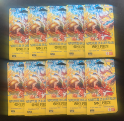 One Piece TCG OP-15 Adventures On Kami's Island Factory Sealed 10 Pack Lot #4 - Image 1