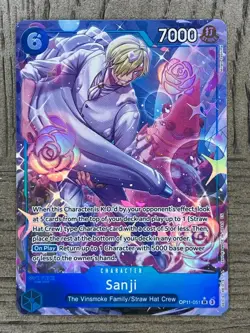 Sanji OP11-051 SR Alt Art A Fist of Divine Speed ONE PIECE Card NM English - Image 1