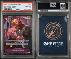 One Piece OP12 Legacy of the Master - Vinsmoke Sanji - OP10-063 TR - PSA 10 - Image 3