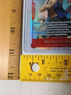 OP12 One Piece Monkey D. Luffy Straw Hats OP14-013 Secret Rare Holo - Image 2