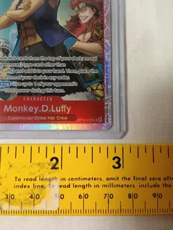 OP12 One Piece Monkey D. Luffy Straw Hats OP14-013 Secret Rare Holo - Image 3
