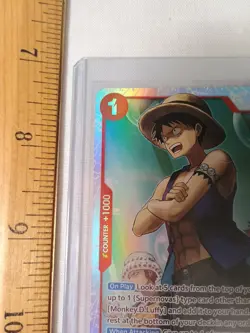 OP12 One Piece Monkey D. Luffy Straw Hats OP14-013 Secret Rare Holo - Image 5