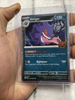 Pokemon Gengar (Cosmos Holo) 057/091 Trick or Trade Booster 2024 NM/MT Card TCG - Image 1