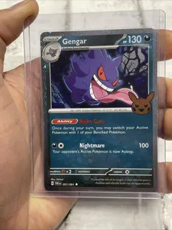 Pokemon Gengar (Cosmos Holo) 057/091 Trick or Trade Booster 2024 NM/MT Card TCG - Image 2