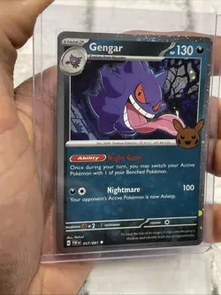 Pokemon Gengar (Cosmos Holo) 057/091 Trick or Trade Booster 2024 NM/MT Card TCG - Image 3