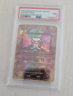 Pokemon vintage Ancient Mew promo card, graded 9 - Image 1