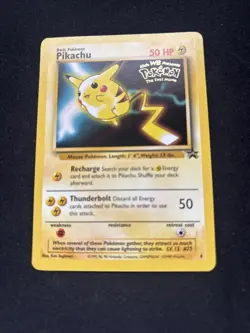Pikachu 4 PROMO First Movie RARE Pokemon Cards WOTC TCG: Base Set 1999 Electric - Image 5