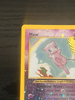 Mew 1/18 *SWIRL* 2001 Pokemon Southern Islands Reverse Holo Card - Image 4