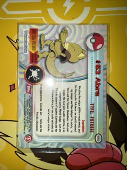 Pokemon #63 Abra Card Topps - Image 2