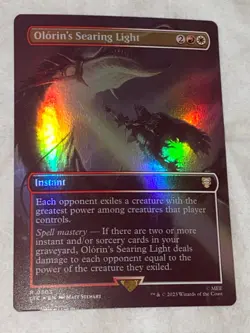MTG Tales of Middle-Earth LOTR OLORIN'S SEARING LIGHT Borderless R FOIL #503 NM - Image 1