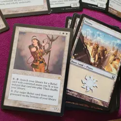 Lin Sivvi, Defiant Hero White **REBELS** Tribal Custom Commander Magic Deck MTG - Image 1