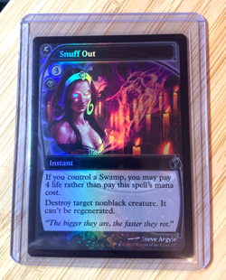 FOIL - Snuff Out (Future Sight) - FANTASTIC Condition - Mystery Booster 2 - Image 1