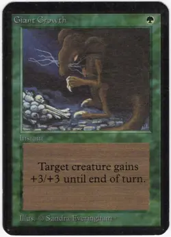 Giant Growth 1993 Limited Edition - Alpha Green Common Instant MTG SP - NM AZ1 - Image 1