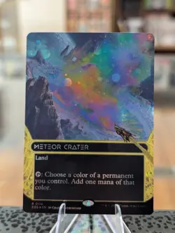 Meteor Crater - #116 (Borderless) (Galaxy Foil) Edge of Eternities Free Ship! - Image 1
