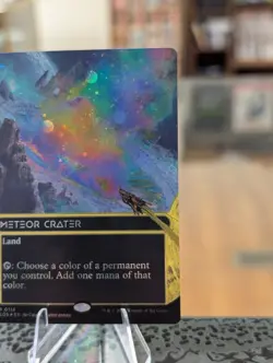 Meteor Crater - #116 (Borderless) (Galaxy Foil) Edge of Eternities Free Ship! - Image 4
