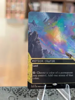 Meteor Crater - #116 (Borderless) (Galaxy Foil) Edge of Eternities Free Ship! - Image 5