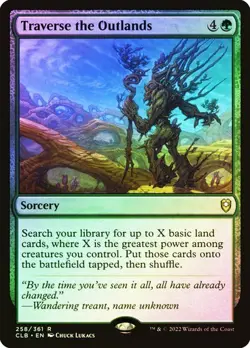 NM Foil Traverse the Outlands, MTG, Baldur's Gate, Magic the Gathering, 258 - Image 1