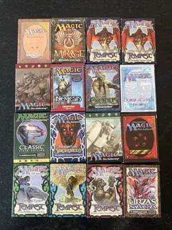 Lot Of 16 Magic The Gathering Starter Box Empty Revised Mirage Tempest Saga 6th 742818065214 - Image 1