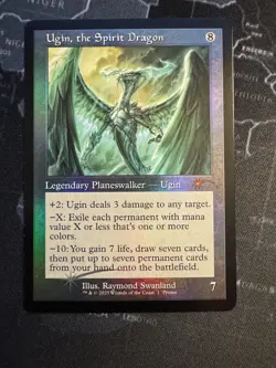 NM FOIL Ugin, the Spirit Dragon Promo #1, MTG Secret Lair SLD Retro Frame - Image 1