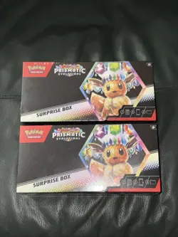 Pokemon TCG Scarlet & Violet Prismatic Evolutions Surprise Box - Lot of 2 SEALED - Image 1