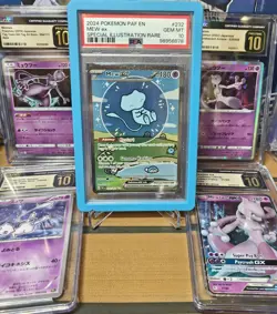 Bubble Mew Pokemon Scarlet and Violet Paldean Fates #232/091 Mew EX Psa 10 - Image 1
