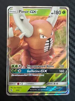 Pokemon TCG Pinsir GX Hidden Fates 6/68 Holo Ultra Rare NM - Image 1