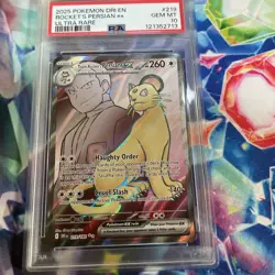 Pokemon Team Rockets Persian Ex Ultra Rare 219/182 PSA 10 Gem Mint - Image 1