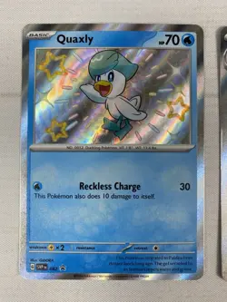 Pokemon TCG Quaquaval ex SVP 082 083 084 Paldean Fates Promo Set Black Star NM - Image 3