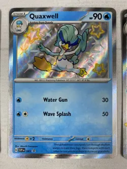 Pokemon TCG Quaquaval ex SVP 082 083 084 Paldean Fates Promo Set Black Star NM - Image 5