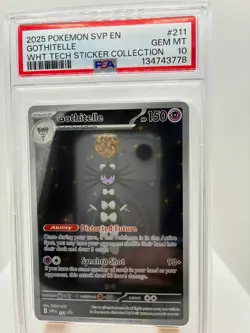2025 POKEMON SVP EN-SV BLACK STAR PROMO GOTHITELLE #211 PSA 10 - Image 2