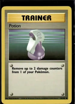 Potion 94/102 Common Base Set Unlimited Pokemon Near Mint - Image 1