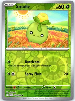 Smoliv 021/198 Common Scarlet & Violet Pokemon Reverse Holo NM - Image 1