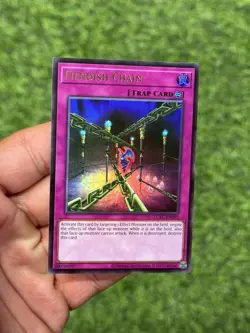 YUGIOH Ultra Rare Fiendish Chain LCKC-EN095 - Image 2