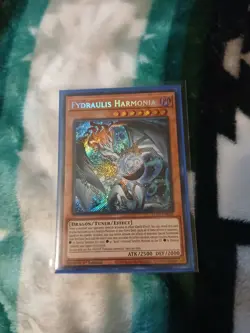 YUGIOH FYDRAULIS HARMONIA BLZD-EN024 SECRET 1ST ED NM - Image 1