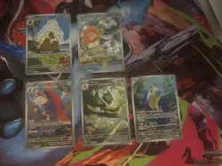 Pokemon TCG SV: Surging Sparks 5x card lot, IR, NM/mint illustration Rare Holo - Image 2