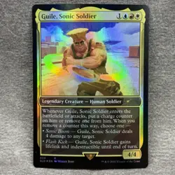 MTG Guile, Sonic Soldier Secret Lair SLD #434 Foil NM Magic Card - Image 1