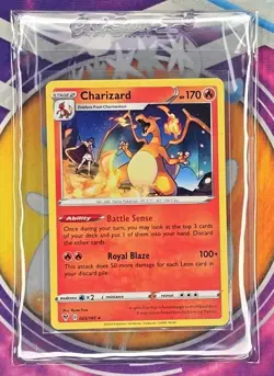 🔥Pokemon Charizard Vivid Voltage 025/185 170 HP Battle Sense Royal Blaze Card👍 - Image 3