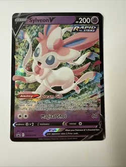 Sylveon V SWSH202 SWSH: Sword & Shield Promo Cards Holo Never Played - Image 1