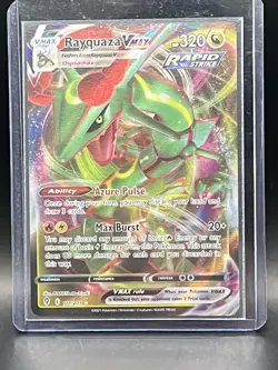Rayquaza VMAX 111/203 SWSH07: Evolving Skies Holo Pokemon Card - Image 1