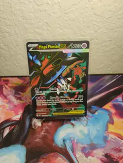 Pokemon Mega Floette ex Card 101/086 Mega Evolution Chaos Rising Full Art (A) NM - Image 1