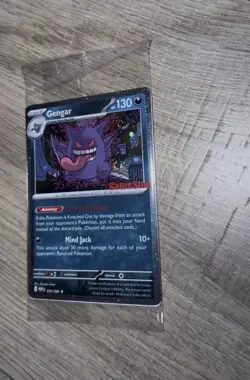Pokemon Gengar Sealed GameStop Promo Holo Card Triple Swirl 050/088 - Image 2