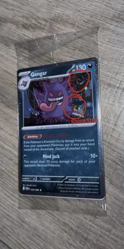 Pokemon Gengar Sealed GameStop Promo Holo Card Triple Swirl 050/088 - Image 3