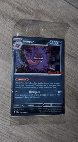 Pokemon Gengar Sealed GameStop Promo Holo Card Triple Swirl 050/088 - Image 4
