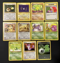 Vintage Pokemon Team Rocket Lot ( 11 Cards) WOTC Check Photos For Condition - Image 1