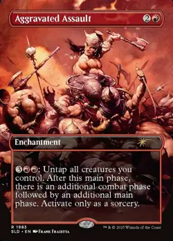 [1x] Aggravated Assault (1983) - Foil Near Mint, English Secret Lair MTG Magic - Image 1
